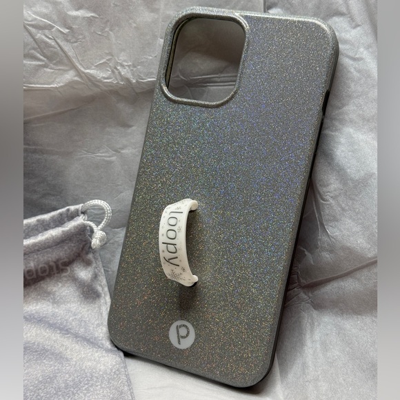 Loopy Case, Sparkle Silver, iPhone 12 Pro Max - Picture 2 of 4